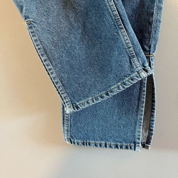 H&M Divided 90s Straight Jean High Waist Split Hem | SZ 2 - Picture 6 of 12